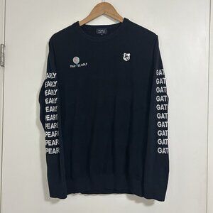 PEARLY GATES “PAR‑TEE GOLF” Logo Knit Sweater Japan Golf Fashion